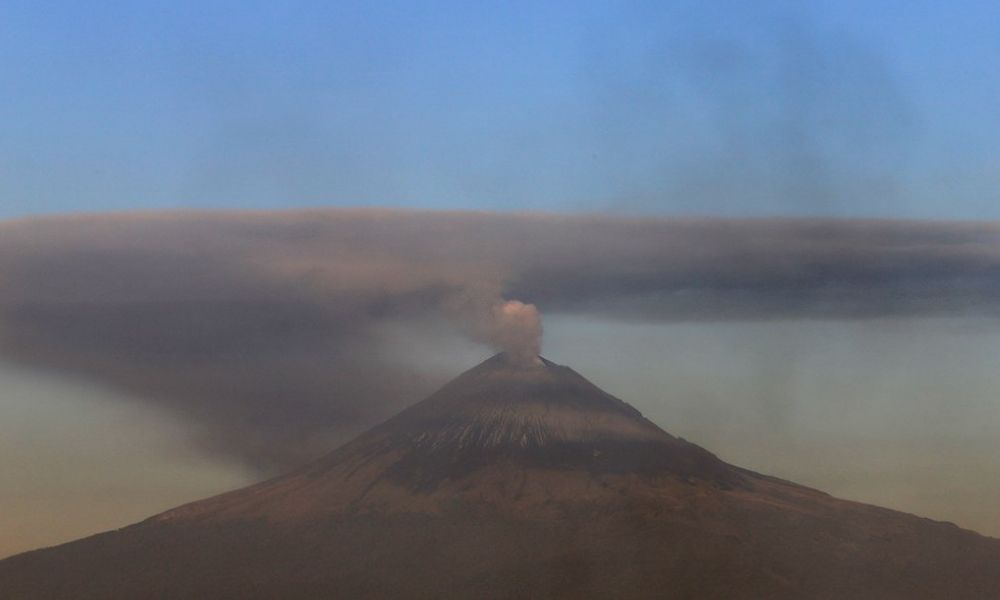 El Popocatépetl emite 90 exhalaciones en las últimas 24 Horas