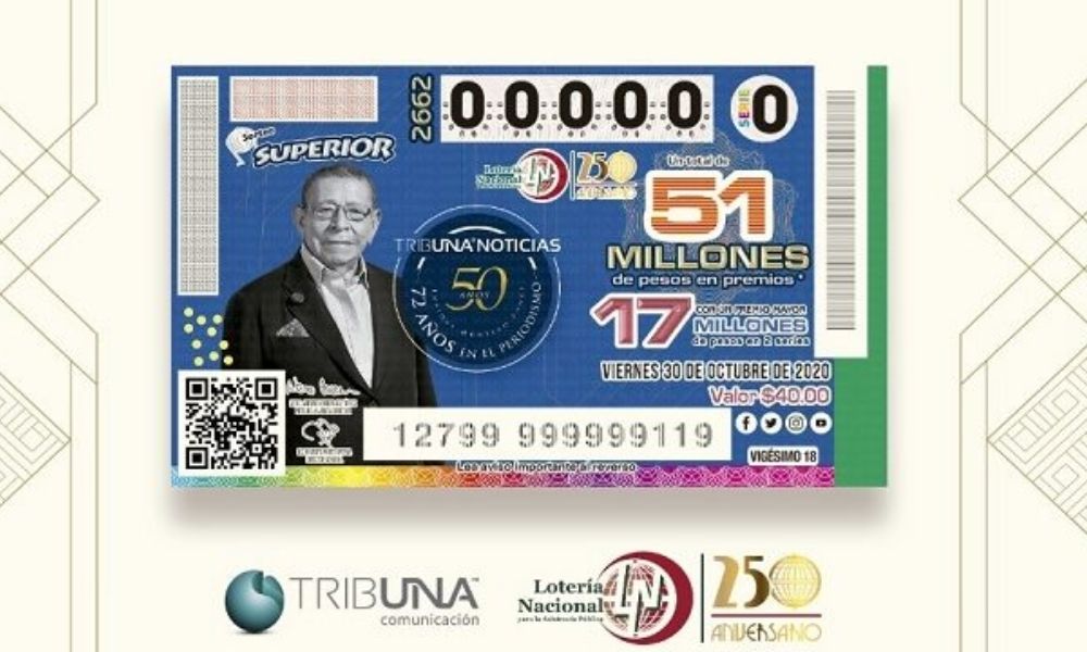 Lotería Nacional rinde homenaje a don Enrique Montero Ponce