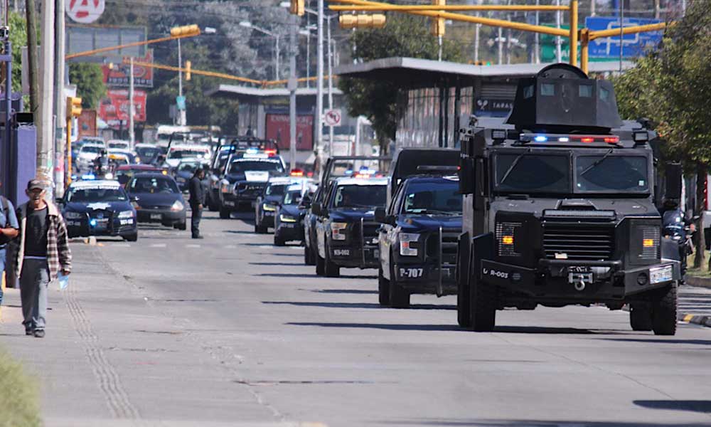 Policías de Puebla capital exigen liberar a colegas detenidos en Fiscalía