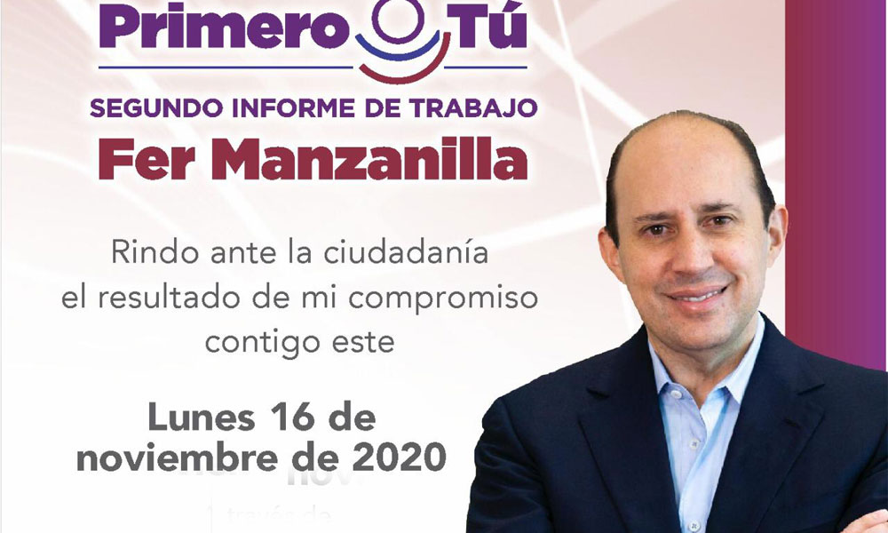 Fernando Manzanilla rendirá su informe a través de redes sociales