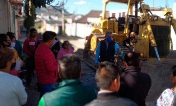 Logran pavimentación en colonia Unión Antorchista