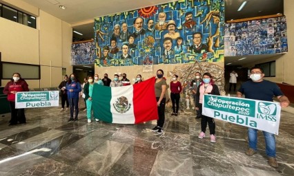 Con brigada Covid, IMSS Puebla apoya Operación Chapultepec