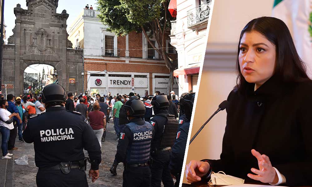 Claudia Rivera respalda acciones de Gobernación contra ambulantes