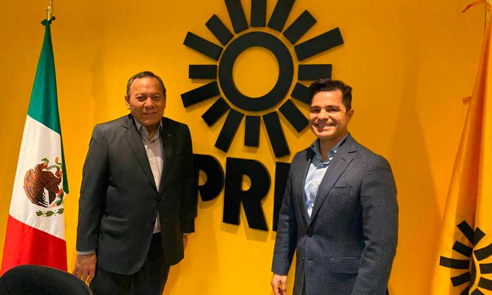 Marcelo García se reúne con Jesús Zambrano, presidente nacional del PRD
