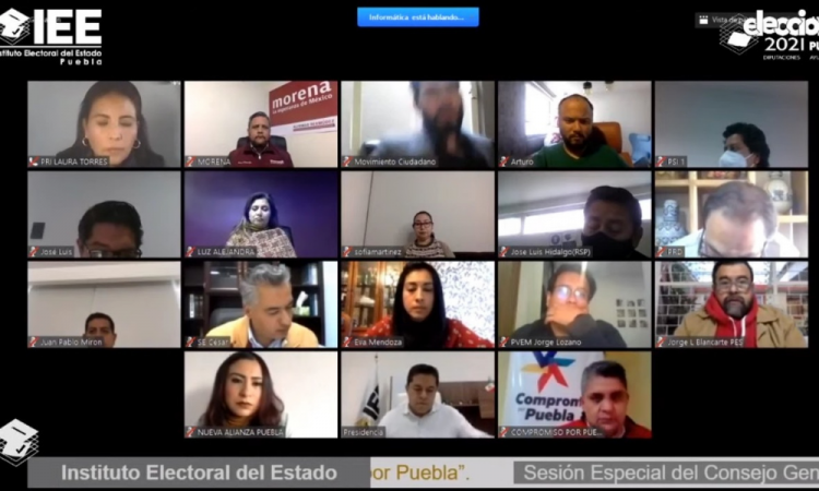 Avala IEE coaliciones 'Va por Puebla' y 'Juntos Haremos Historia en Puebla' 