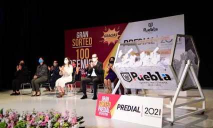 Anuncian a los ganadores del Sorteo Predial 2021 en Puebla 