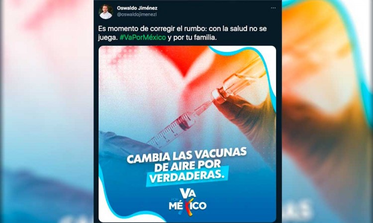 Diputados del PAN usan conflicto de vacunas para promocionarse