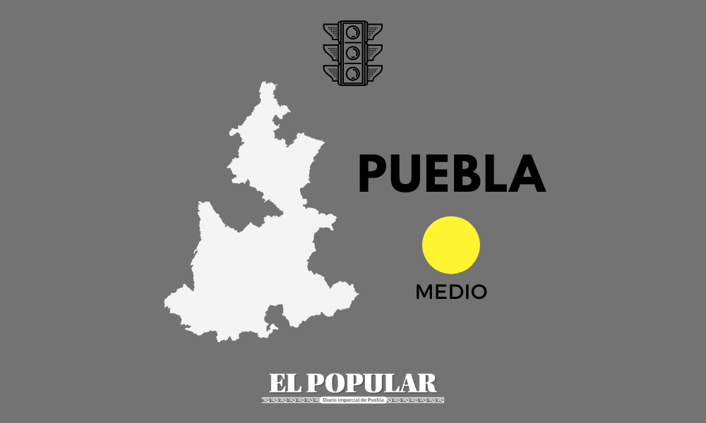 Puebla pasa a riesgo medio del semáforo de riesgo epidémico