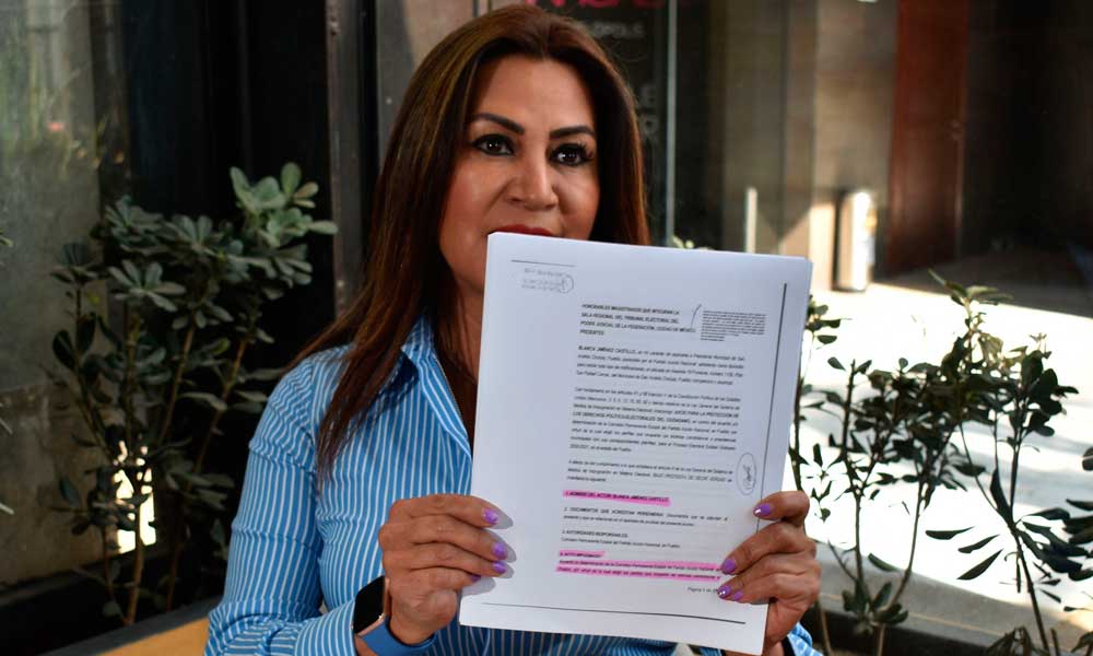 ¡Esto no se acaba! Insiste Blanca Jiménez en impugnar candidatura de Edmundo Tlatehui en San Andrés Cholula 