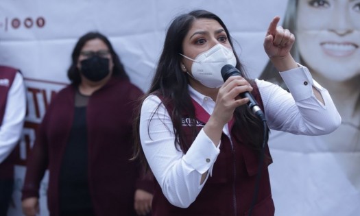 Pide Claudia Rivera debate entre candidatos, “con datos duros no con dichos”