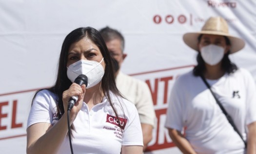 Convoca Claudia Rivera a Barbosa permitir ya las obras del Centro Histórico 