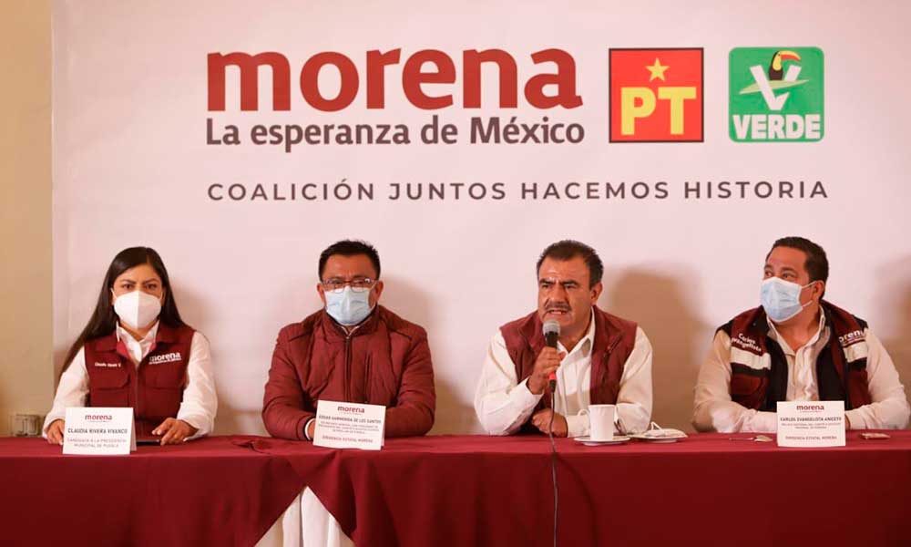 Piden Consejeros de Morena a Barbosa no inmiscuirse en la elección en Puebla