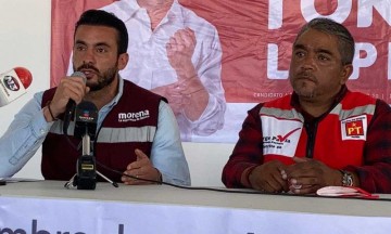 Toño López candidato por la diputación local del distrito 20 y su equipo de trabajo sufren agresiones en recorrido