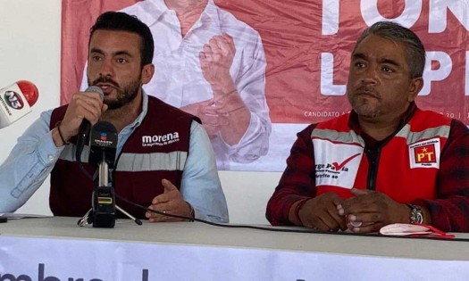 Toño López candidato por diputación local del distrito 20 y su equipo de trabajo sufren agresiones en recorrido