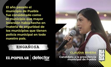 ¿Puebla tuvo la mayor inversión a nivel nacional en materia de seguridad y aumento de controles de confianza?