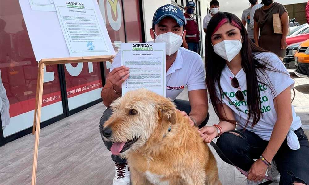¡Toño López a favor del bienestar animal! Firma agenda animalista