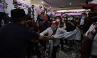 Morenistas se agreden en pre-cierre de campaña en Puebla 