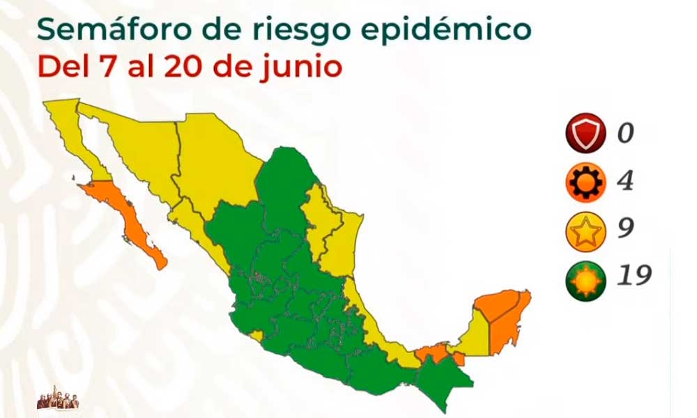 Semáforo COVID-19: Puebla se encuentra dentro de los 19 estados en verde 