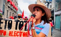 Protestan en Puebla contra impugnaciones en Ocoyucan y Huitzilan