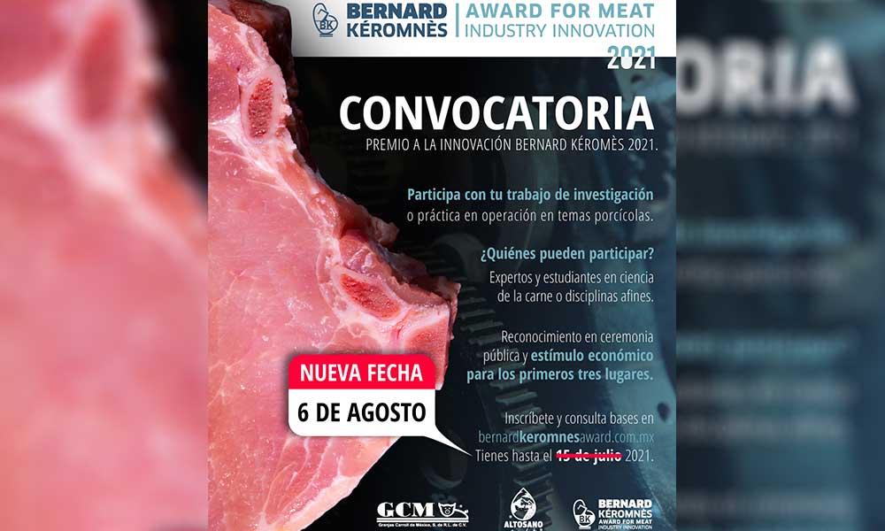 Extienden fecha para participar en el Premio a la Innovación Bernard Kéromnès, organizado por Granjas Carroll de México