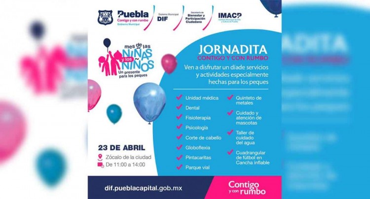 Ayuntamiento de Puebla acercará servicios y actividades especiales para la niñez