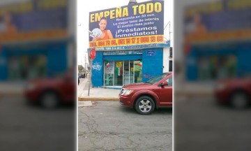 Abren boquete para robar casa de empeño