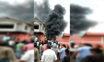 Arde casa huachicolera