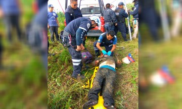 Sacan de pozo a campesino
