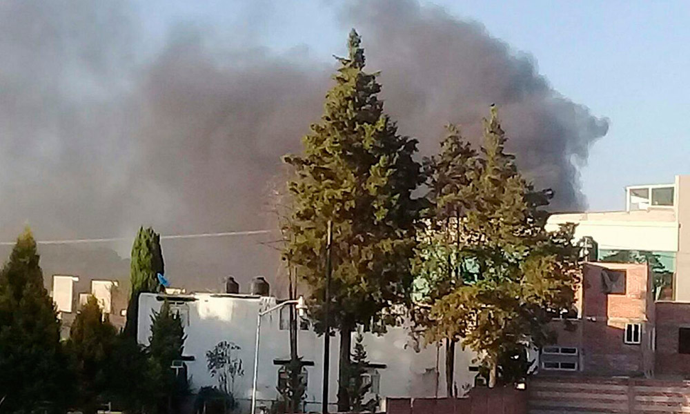 Provoca basura fuerte incendio en Texmelucan