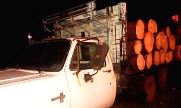 Aseguran pobladores de Huauchinango a un par de talamontes 