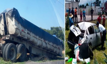 Exceso de velocidad causa dos percances 