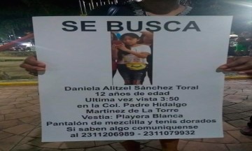 Localizan a niña teziuteca