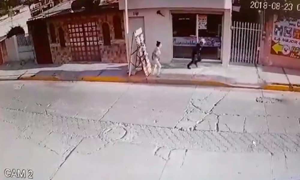 Queda grabado asalto en Acatzingo