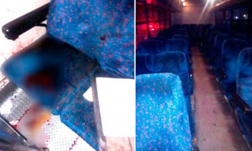 Muere joven baleado en autobús