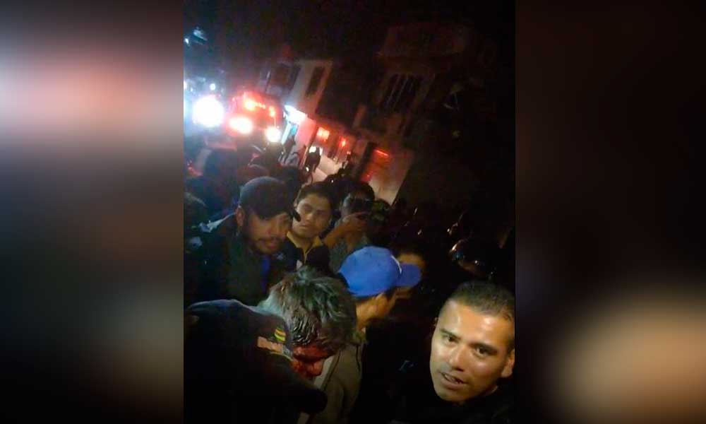Ebrio en Texmelucan chocó, arrolló y atropelló todo a su paso