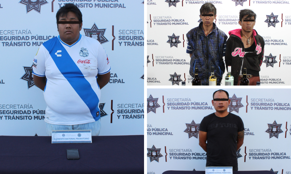 Detiene SSPTM a cuatro presuntos ladrones