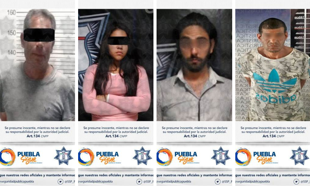 Policías estatales aseguran a seis personas