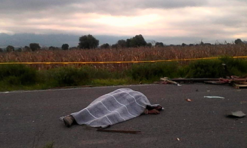 Volcadura deja un muerto en carretera a Serdán