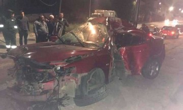 Muere conductor por choque en colonia La Hacienda