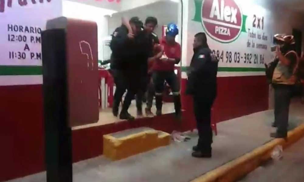 Asalto a pizzería deja tres heridos por arma de fuego en Tehuacán