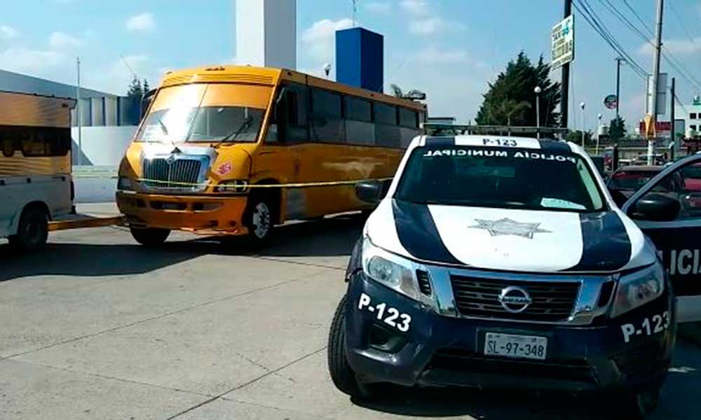Muere chofer de autobús tras ser golpeado en Huejotzingo