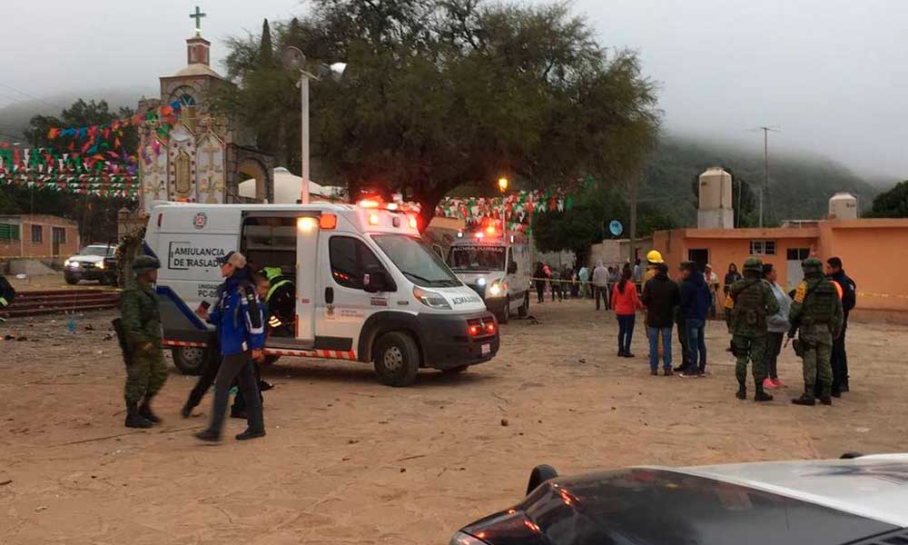 Deja seis heridos explosión de cohetes en Chinantla