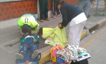 Dos menores resultan lesionados por volcadura en la colonia Amor