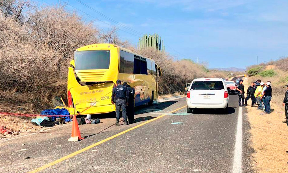 Mueren 10 personas en accidente de autobús Oro en Acatlán