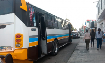Por segundo d&iacute;a registran robos al transporte p&uacute;blico