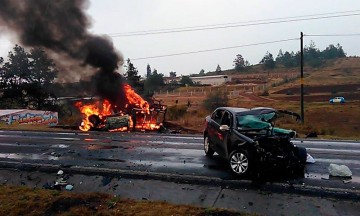 Deja accidente un muerto y dos lesionados en la Zacatlán-Ahuazotepec