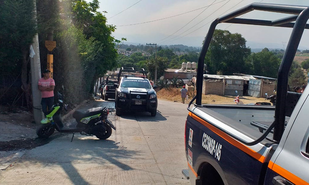 Alerta fuga de gas a pobladores de San Cristóbal Tepatlaxco
