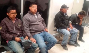 Detienen a cuatro presuntos ladrones en Amozoc