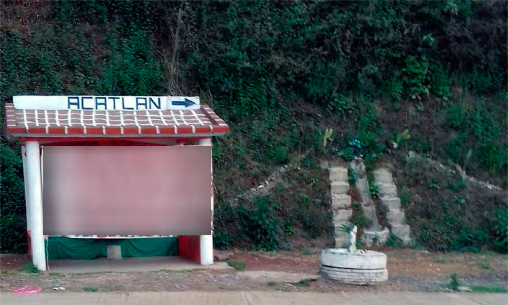 Colocan manta con mensaje en Huauchinango