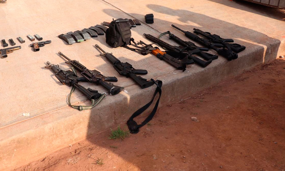 Caen 16 personas con ocho armas largas en Chignahuapan